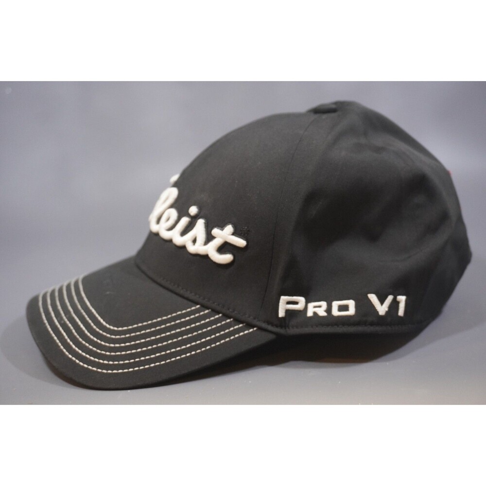 Titleist Prov1 Stadry Black FootJoy Lightweight Golf Hat Adjustable Strapback